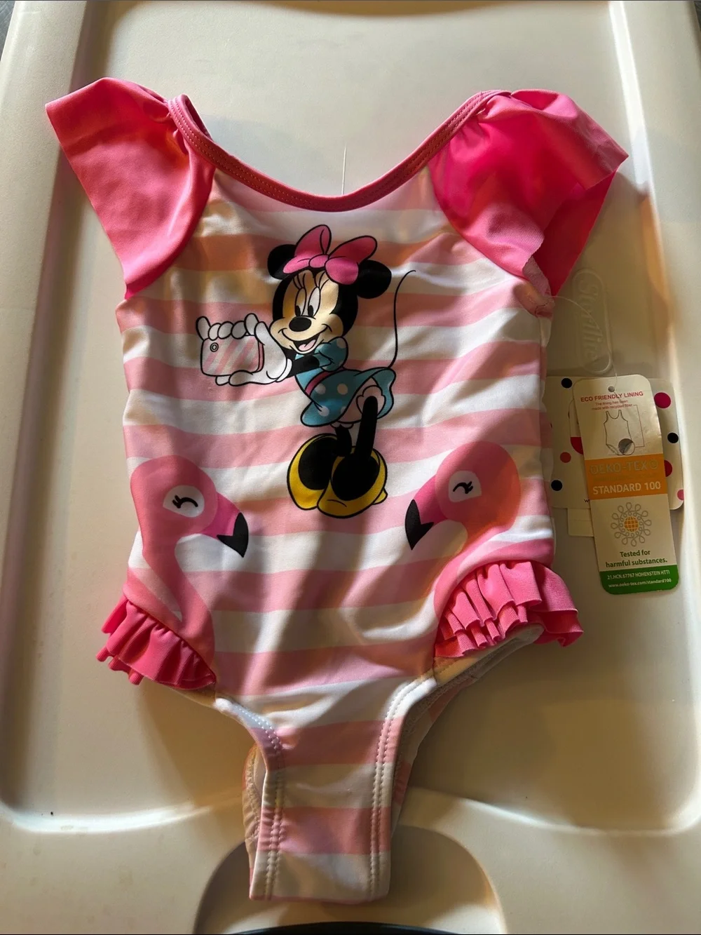 Minnie Mouse & Baby Shark One-Piece Swimsuits
